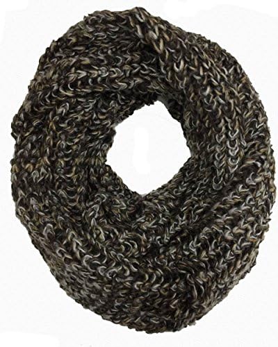 Mode Boutique Thick Winter Infinity Scarf Selection Mixed Color Twist, Three Color Twisted