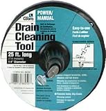 Cobra Products 88250 1/4-Inch-by-25-Foot Power Drain Clearing Drum Auger