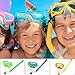 YITU Kids Silicone Scuba Swimming Swim Diving Mask Snorkel Glasses Set Anti Fog Goggles (Blue)