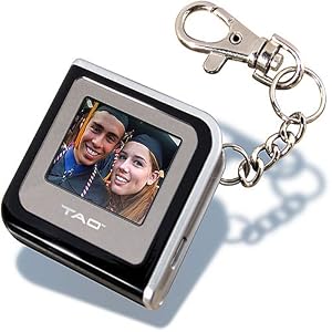 Tao 89862 1.4-Inch Square Digital Picture Keychain (Black)