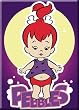 Pebbles Purple Background Refrigerator Magnet