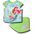 Ariel "Magic Awaits" satin pajama set for toddler girls
