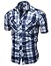 Western Casual Button Down Shirt White Turquoise Size XL