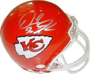 Signed Derrick Johnson Mini Helmet - Kansas City Chiefs Replica - Autographed NFL Mini Helmets