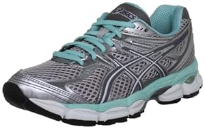 ASICS Gel-Cumulus 14 Zapatilla de Running SeÃ±ora, Plata/Azul, 37