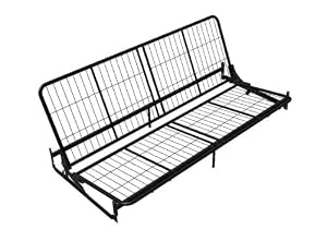 Dorel Home Products Black Metal Futon Frame for Wood Arms