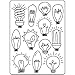 Darice Embossing Folders: Hand Drawn Light Bulbs Pattern