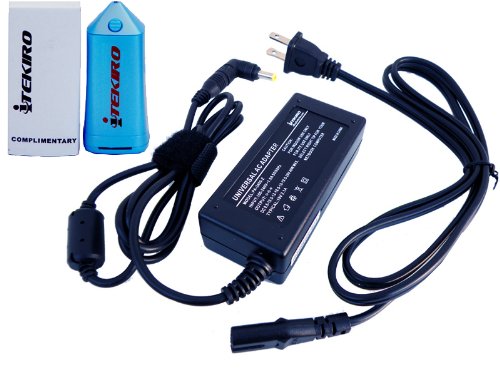 iTEKIRO Netbook AC Power Adapter Laptop Charger for Nokia AC-200U Booklet 3G Including 2-Prong Power Cord + iTEKIRO MP3 MP4 Mini Speaker