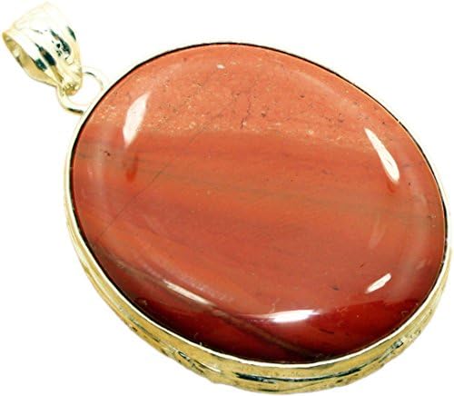 Scarlet ! Unique One of a Kind .925 Sterling Silver Overlay Pendant with Genuine Bloodstone Gemstone.