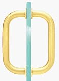 CRL 6 Brass Tubular Back-to-Back 3/4 Diameter Shower Door Pull Handles