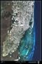 Miami, Florida from space satellite print/poster photograph and map: 24"x36" glossy