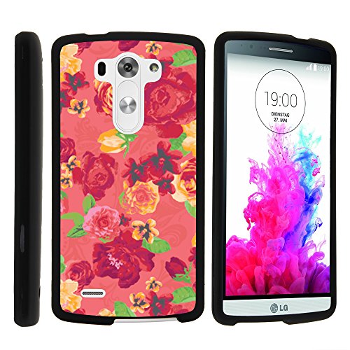 LG G3 Phone Case, Perfect Fit Cell Phone Case Hard Cover with Cute Design Patterns for LG G3 (D850, D851, D855, VS985, LS990, US990) by MINITURTLE - Fruity Rose Pattern