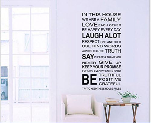 Cute Product Fashion Beautiful In This House PVC Wall Stickers