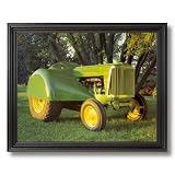 Vintage John Deere Farm Tractor Model 60 Home Decor Wall Picture Black Framed Art Print
