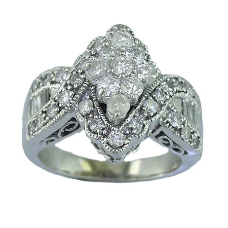 Cheap 2 CT. Diamond Engagement Ring in 14K White Gold Cheap 2 CT. Diamond Engagement Ring in 14K White Gold