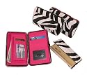 ZEBRA Print Large Flat Frame Wallet w/ Exterior Pocket by Eliebags