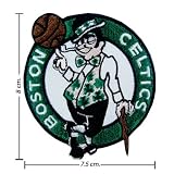 Boston Celtics Logo Embroidered Iron on Patches Free Shipping From Thailand