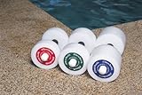 Thera-Band Aquatic Exercise Dumbells/Hand Bars - One Pair - Light - Disc Size 10" x 1"