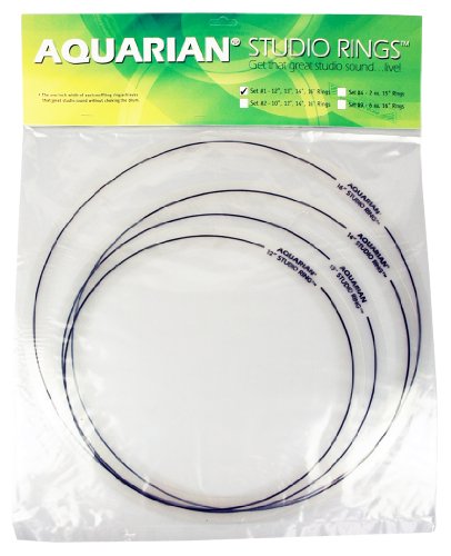 Aquarian Studio RingsTM D&auml;mpfungsringe Set 1 \"Rock\" 30 cm (12 Zoll), 33 cm (13 Preisvergleich