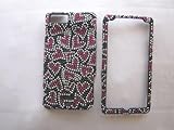 Hearts Dark BLING COVER CASE SKIN 4 MOTOROLA DROID X ANDROID