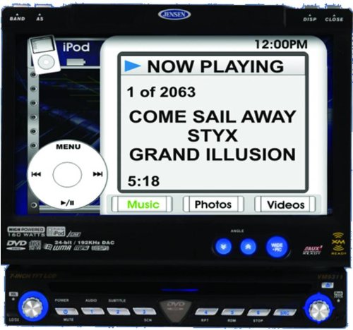 In-Dash DVD/CD Receiver w/ 7 LCD Screen-model:VM9311