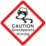 Caution Grandparent Driving Car Sign, Baby on Board sign made of thick EVA foam