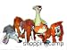 6pc Ice Age 3 Movie Dawn of the Dinosaurs Plush Doll