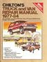 Chilton's Truck and Van Repair Manual, 1977-84