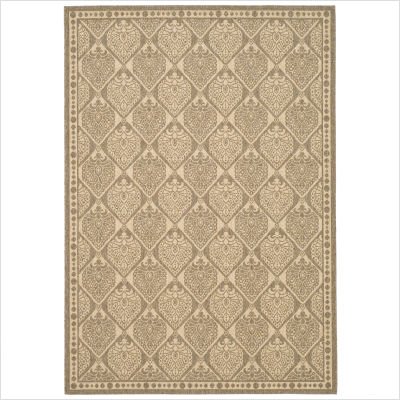 Safavieh Courtyard Collection CY5149B Coffee and Sand Indoor/Outdoor Area Runner, 2-Feet 4-Inch by 6-Feet 7-Inch