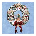 Rudolph's Christmas Town Collectible Wreath by Hawthorne Village