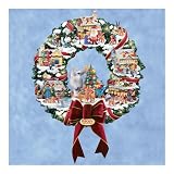 Rudolph's Christmas Town Collectible Wreath by Hawthorne Village