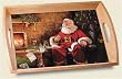Glass Serving Tray ~ Santa's Treats ~ 20 inches x 13 inches ~ code 194