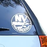 New York Islanders White 8'' Logo Decal