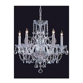 Swarovski Spectra Crystal Chandelier, 20Hx22W, POLISHED CHROME by Home Decorators Collection