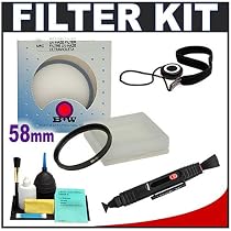 B+W Digital 58mm UV Haze MRC Lens Filter + Accessory Kit for Canon, Nikon, Sony, Olympus & Pentax Lenses