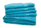 Produkt-Bild: Kinzler H-08023 / 41 Frottier Handtuch-Set, 500 g/m&sup2;, 6-teilig, t&uuml;rkis