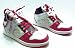 Pineapple Girls Blaze White & Multi Hi Top Lace Up Baseball Style Boots