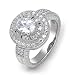 Bling Jewelry .925 Sterling Silver Oval CZ Vintage Style Engagement Ring - Size 8 51h Vxb UfL. SL75 Vintage Diamond Engagement Rings Bring Historical Value and Uniqueness