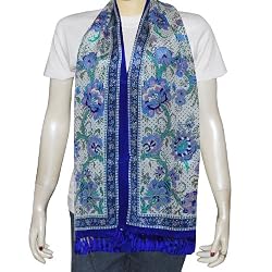 Neck Scarves Printed Silk Casual Accessories 22 X 72 inches
