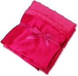Pillow Case - Hot Pink Minky Dot/Hot Pink Satin
