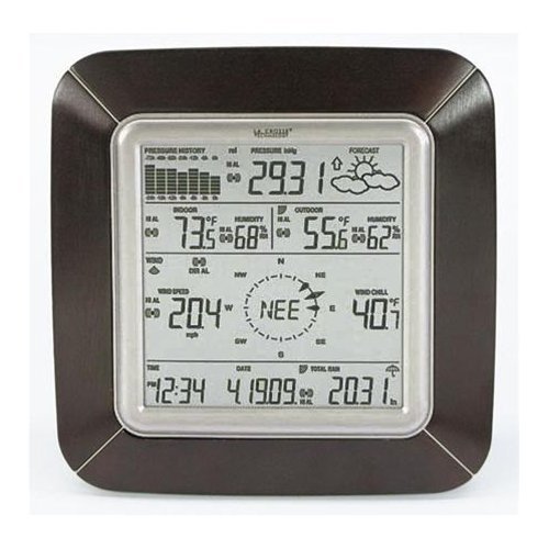 La Crosse Technology WS-2811BRN-IT Professional Weather Center with Solar Wind Sensor
