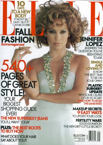 ELLE Magazine: Jennifer Lopez (September 2005)