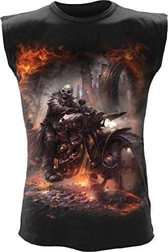 Spiral - Mens - STEAM PUNK RIDER - Sleeveless T-Shirt Black - XL