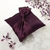 Plum Satin Ring Pillow Ring Bearer Pillow