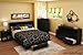 South Shore Trinity 1-Drawer Nightstand, Pure Black with Cut-Out Handles