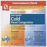 Safeway, Convenience Pack, Non-Aspirin Cold Head Congestion, Daytime 12 caplets and Nighttime 12 caplets