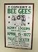 THE BEE GEES RARE FRAMED CONCERT POSTER