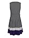 Chicwe Women's Plus Size Printed Chevron Border Sleeveless Dress - Knee Length Casual Party and Work Dress
