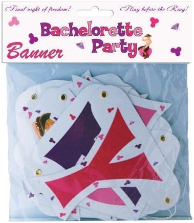 Party Pecker Bachelorette Letter Banner by Party Pecker
