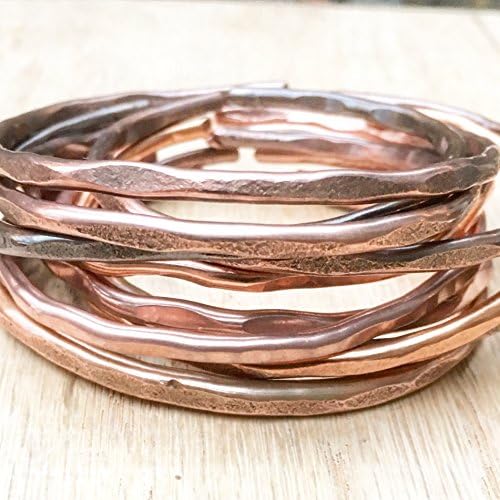 Copper Bangle (ONE) | Hammered Copper Bracelet | Handmade Bangle | Hammered Copper Bangle